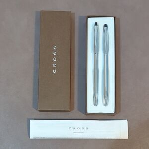 Cross Pen And Pencil Set In Original Box With Paperwork